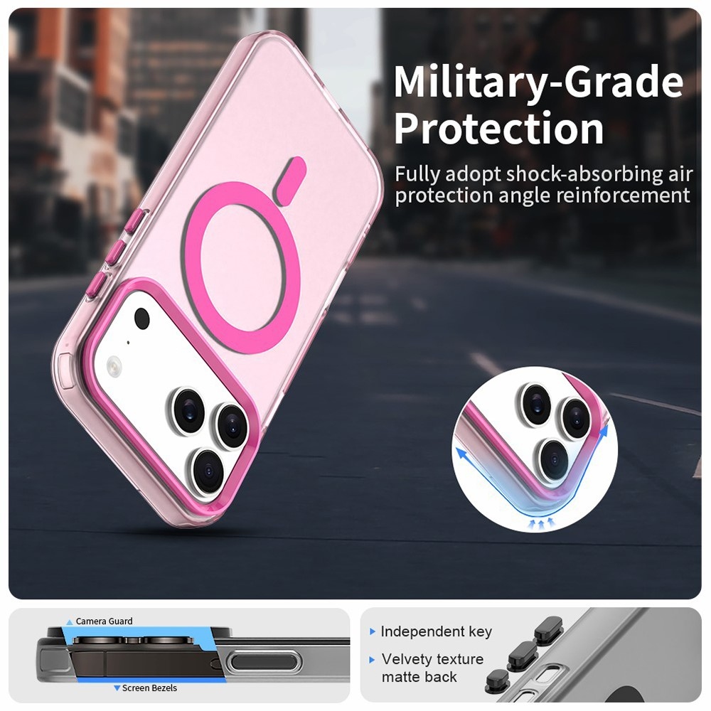 Candy gelový obal s MagSafe na iPhone 17 Pro - růžový