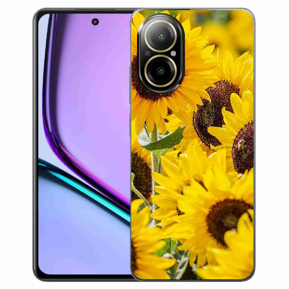 Gelový kryt mmCase na Realme C67 - slunečnice