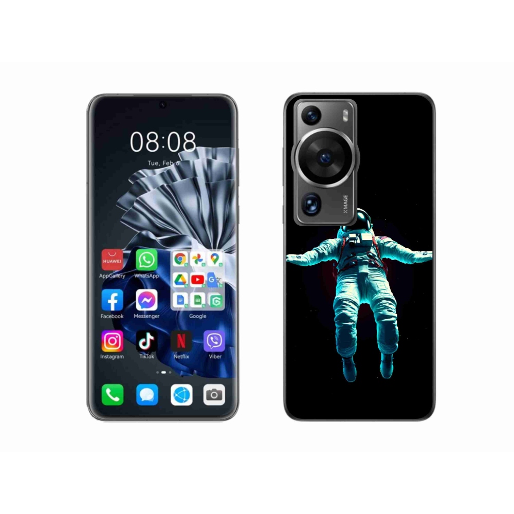 Gelový kryt mmCase na Huawei P60 Pro - kosmonaut