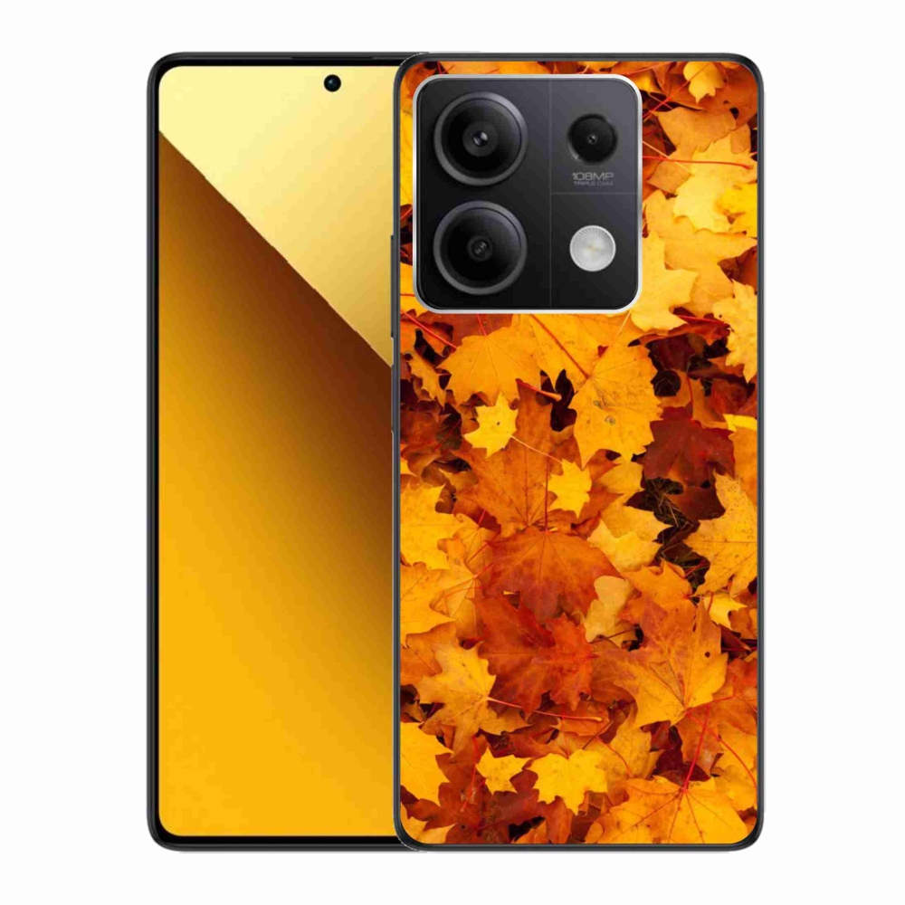 Gelový kryt mmCase na Xiaomi Redmi Note 13 5G - javorové listy