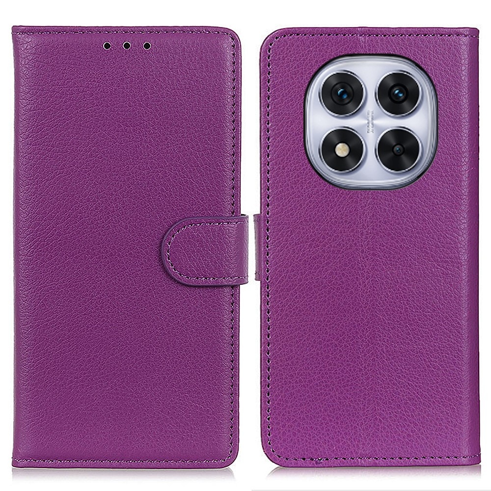 Litchie knížkové pouzdro na Xiaomi Redmi Note 14 Pro - fialové