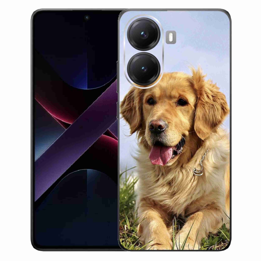 Gelový kryt mmCase na Xiaomi Poco X7 Pro 5G - zlatý retrívr