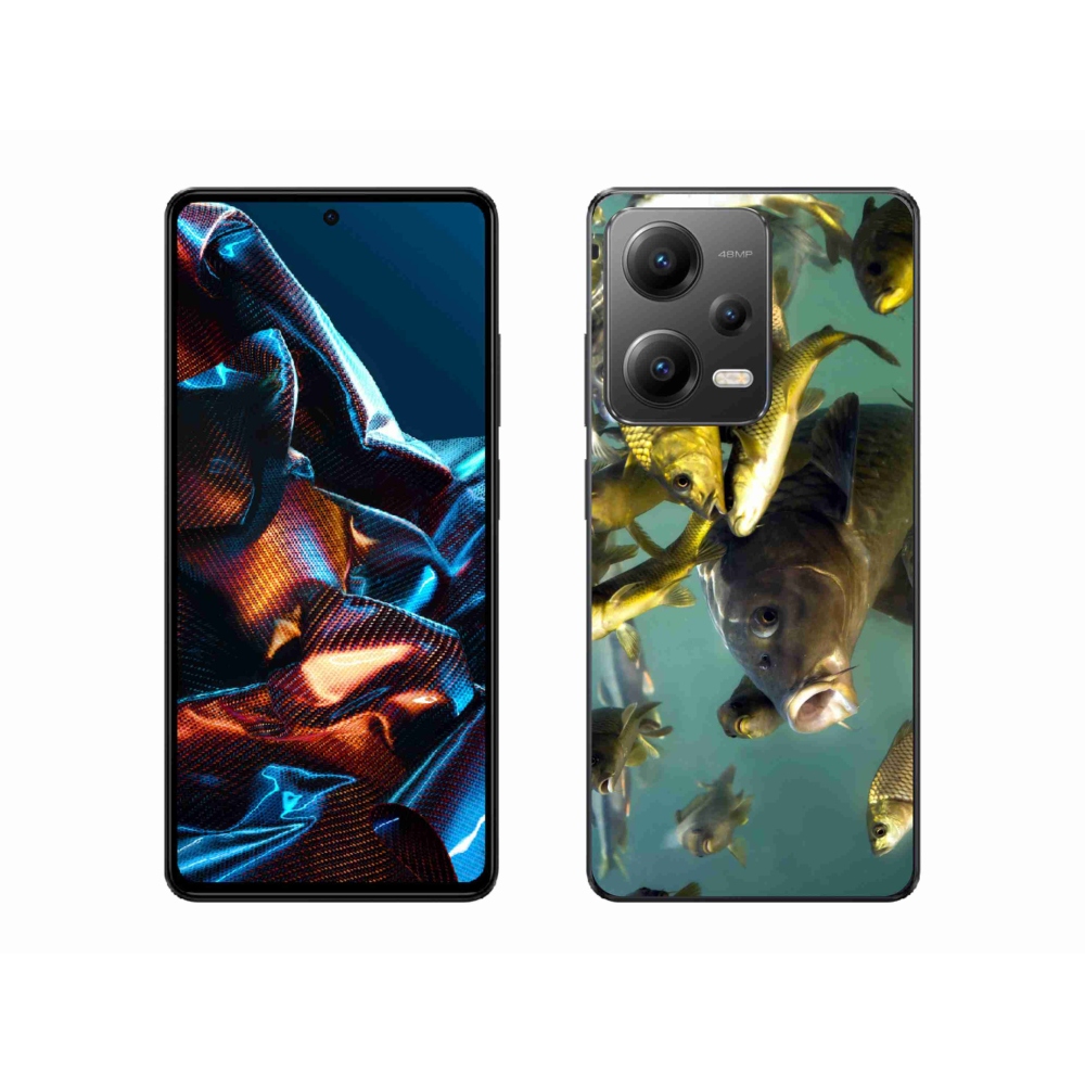 Gelový obal mmCase na mobil Xiaomi Redmi Note 12 Pro 5G - hejno ryb