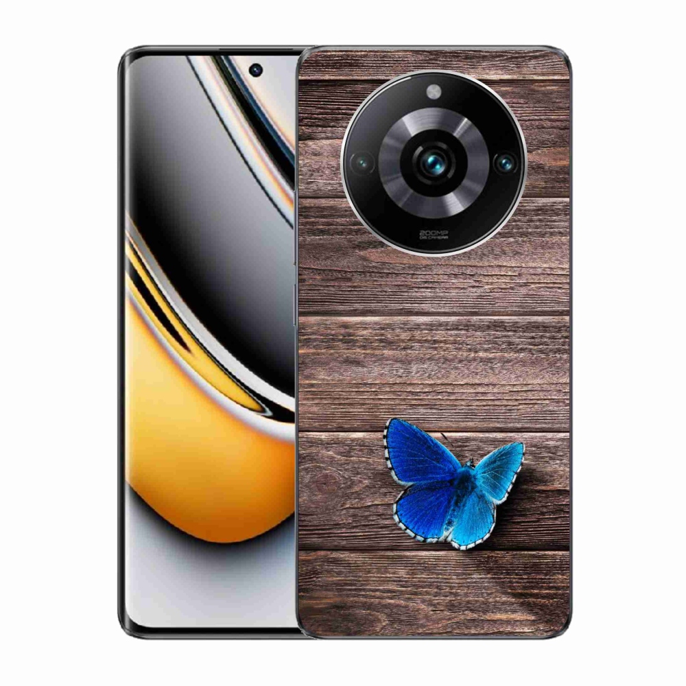Gelový kryt mmCase na Realme 11 Pro/11 Pro+ - modrý motýl 1