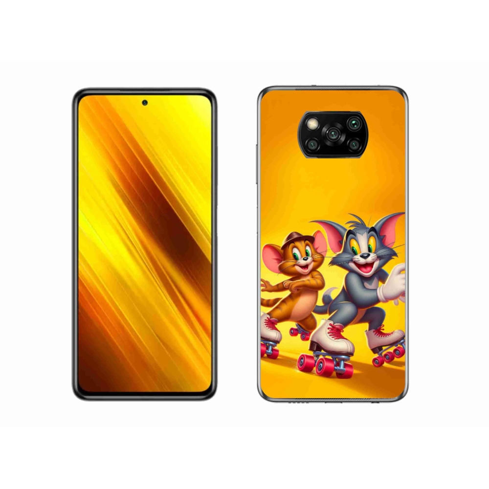 Gelový kryt mmCase na Xiaomi Poco X3 - tom a jerry