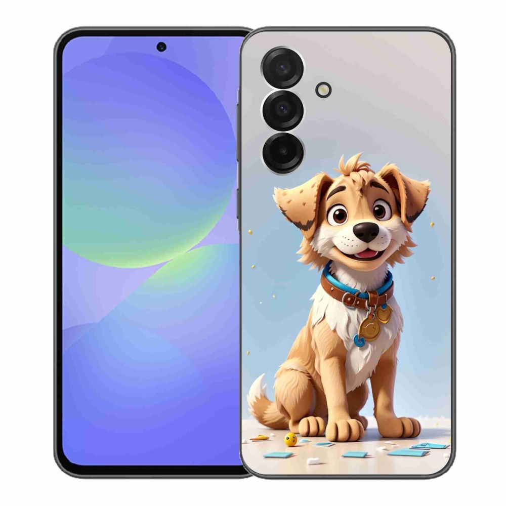 Gelový kryt mmCase na Samsung Galaxy A36 5G - kreslené štěně