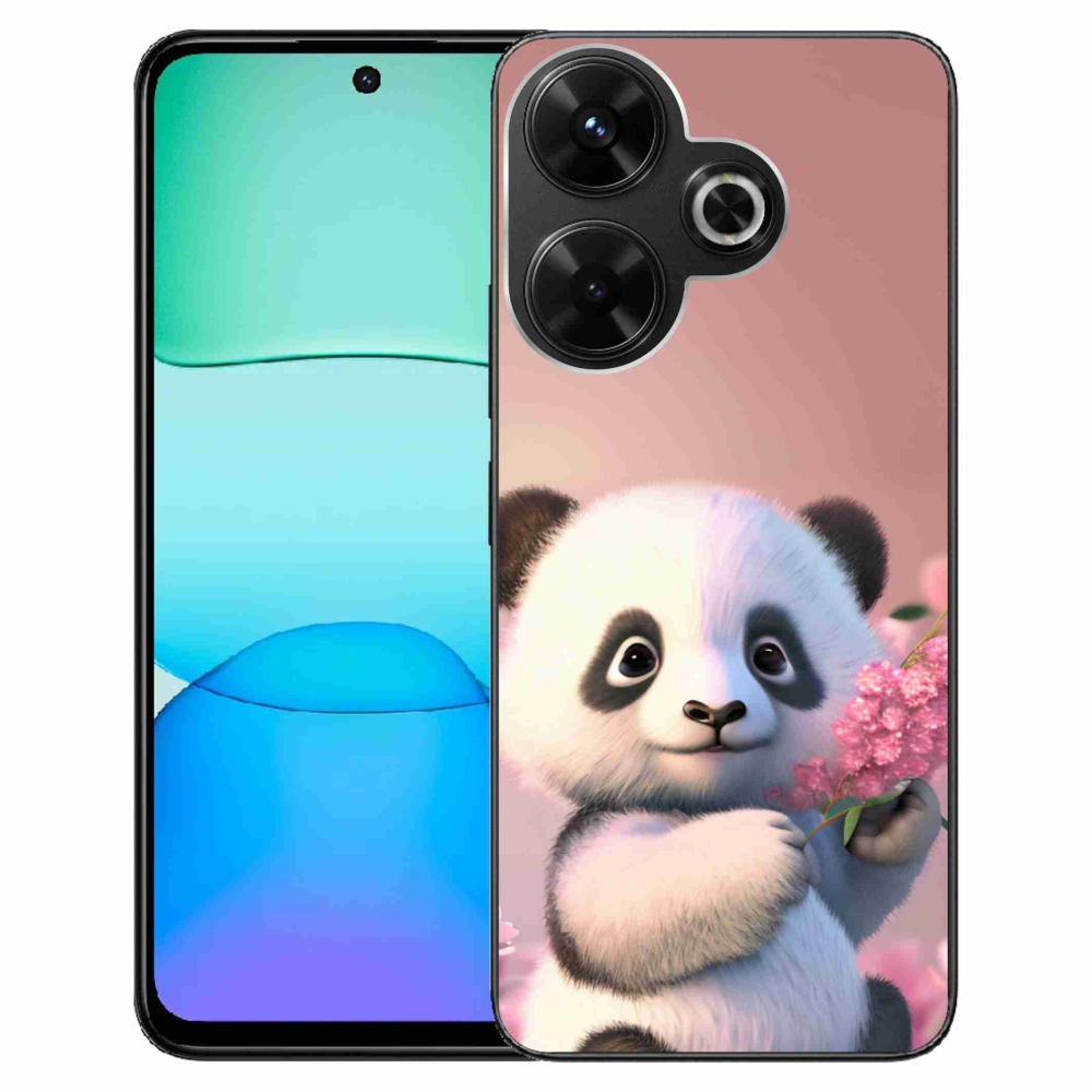 Gelový kryt mmCase na Xiaomi Redmi 13 4G/Poco M6 4G - roztomilá panda