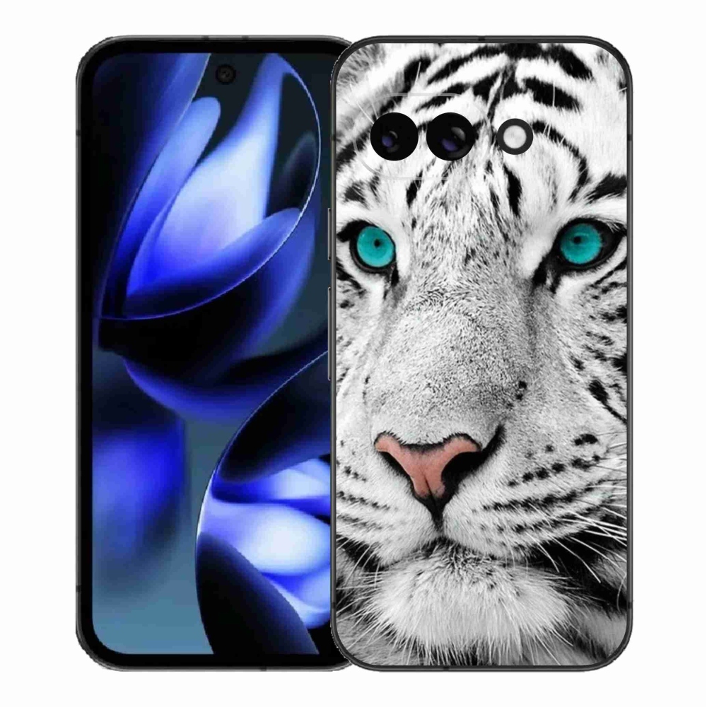Gelový kryt mmCase na Google Pixel 9a - bílý tygr