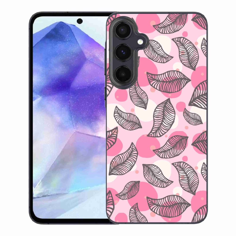 Gelový kryt mmCase na Samsung Galaxy A55 5G - kreslené padající listy