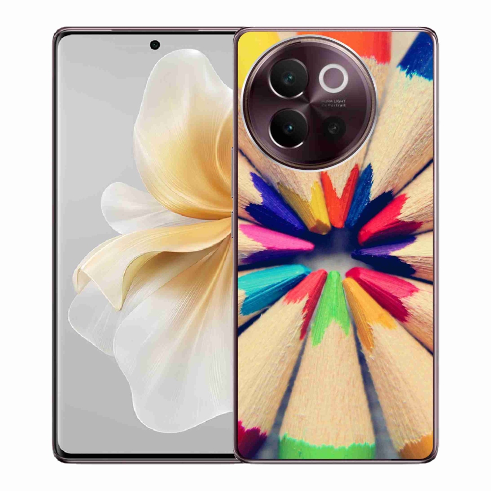 Gelový kryt mmCase na Vivo V40 Lite 5G - pastelky 