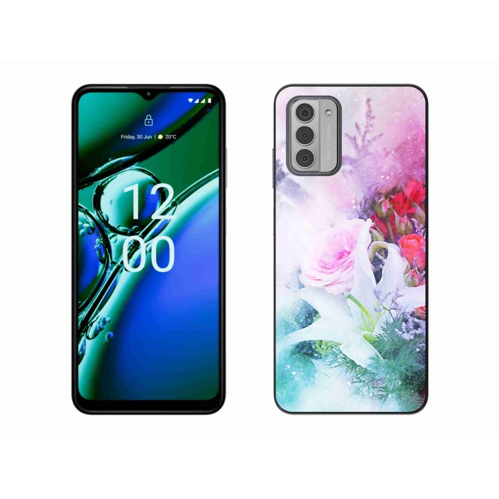 Gelový kryt mmCase na Nokia G42 - květiny 4