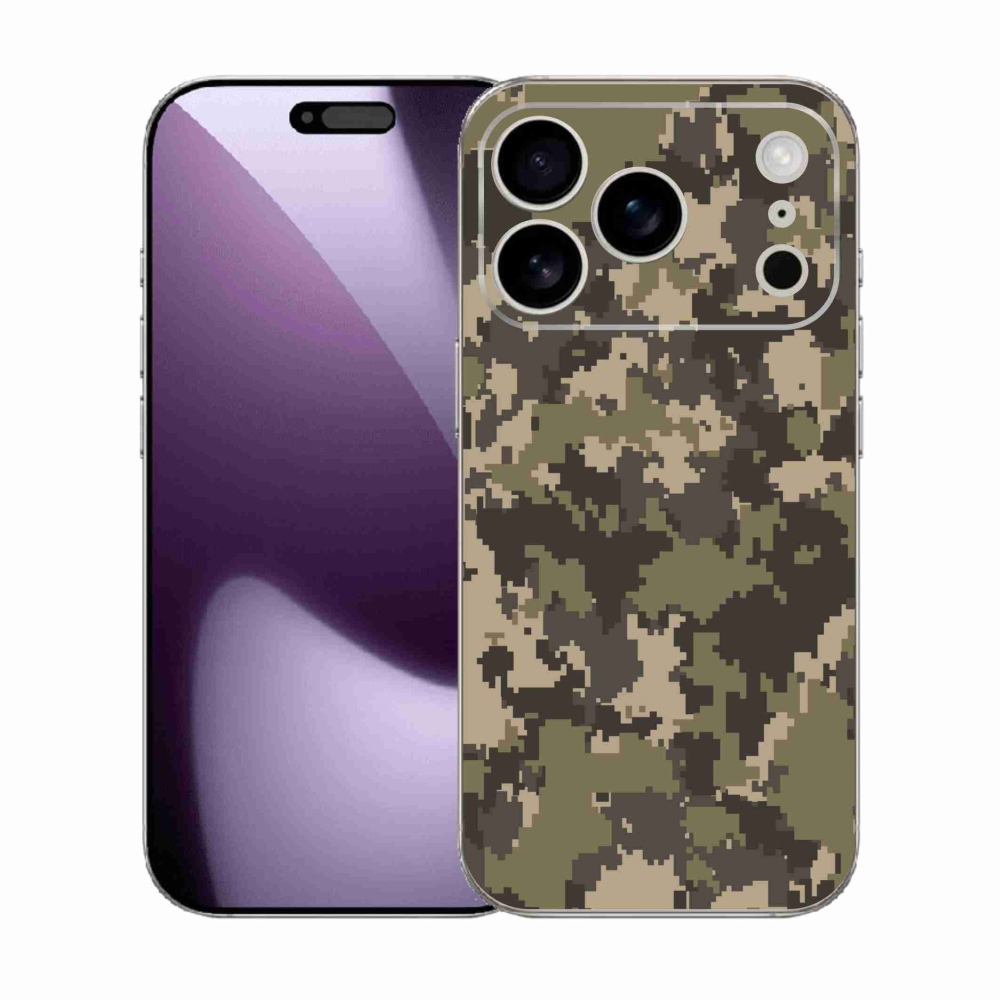 Gelový kryt mmCase na iPhone 17 Pro - maskáčový vzor 12
