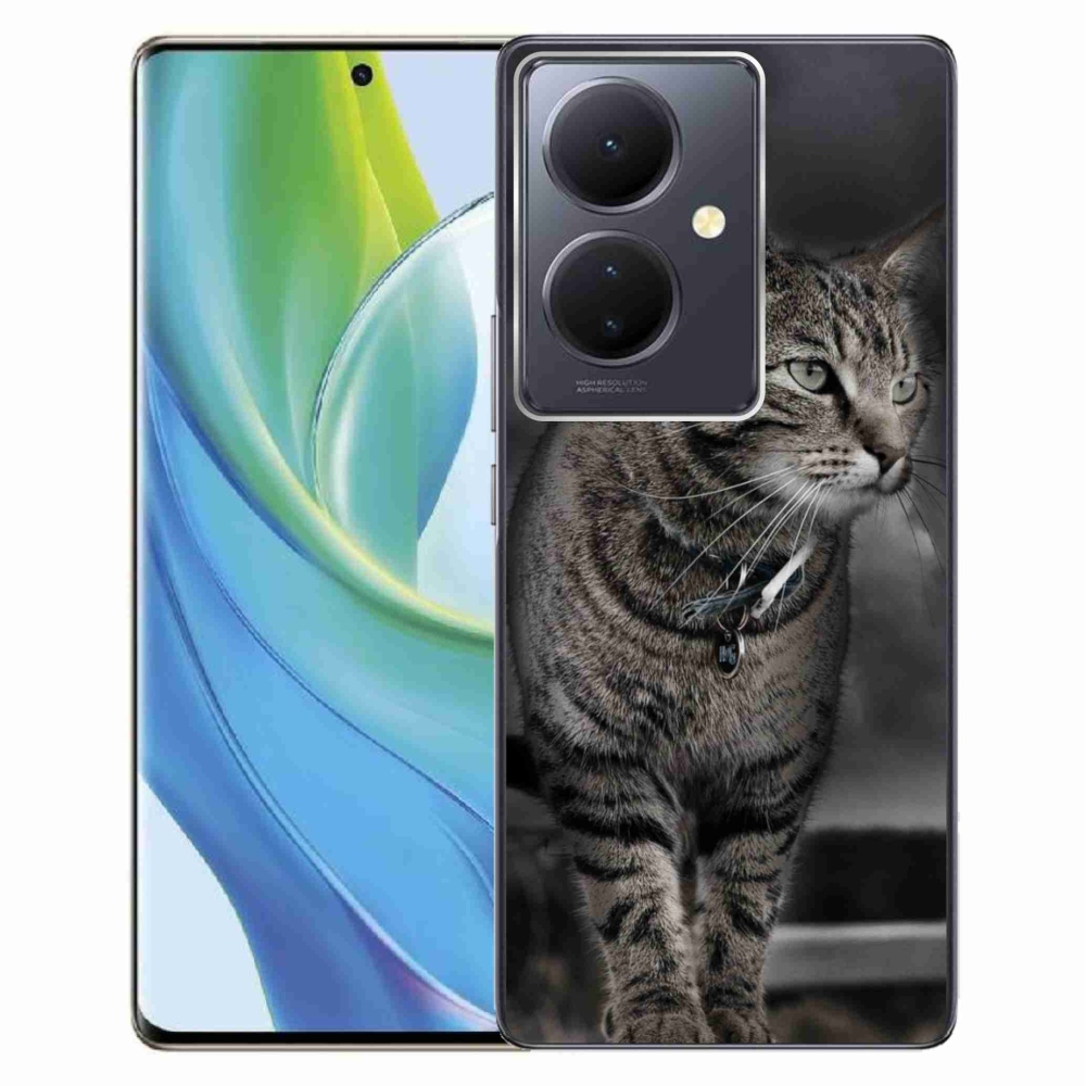 Gelový kryt mmCase na Vivo V29 Lite 5G - kočka