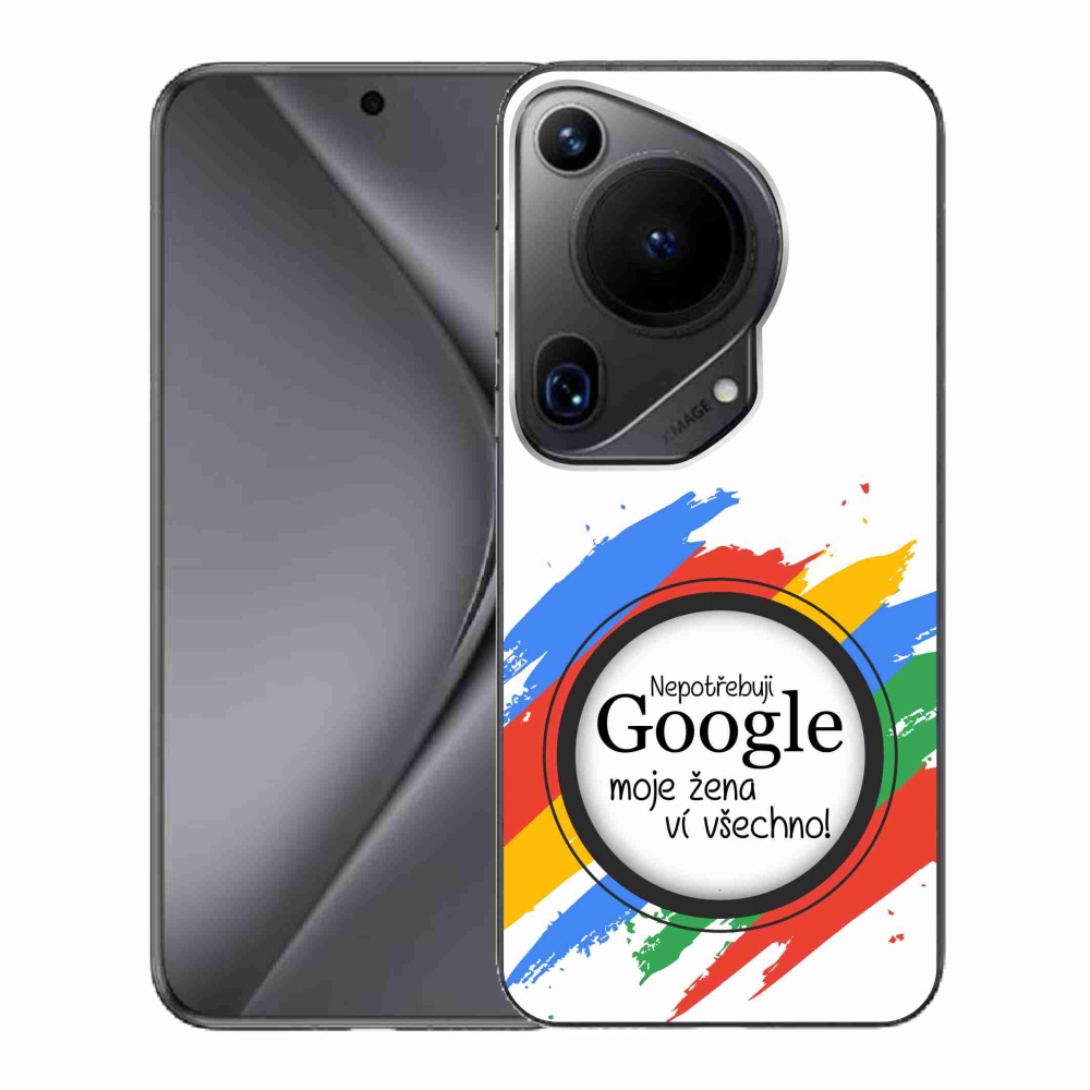 Gelový kryt mmCase na Huawei Pura 70 Ultra - žena ví všechno bílé pozadí