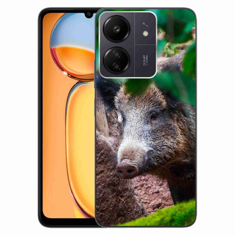 Gelový kryt mmCase na Xiaomi Poco C65/Redmi 13C - divoké prase