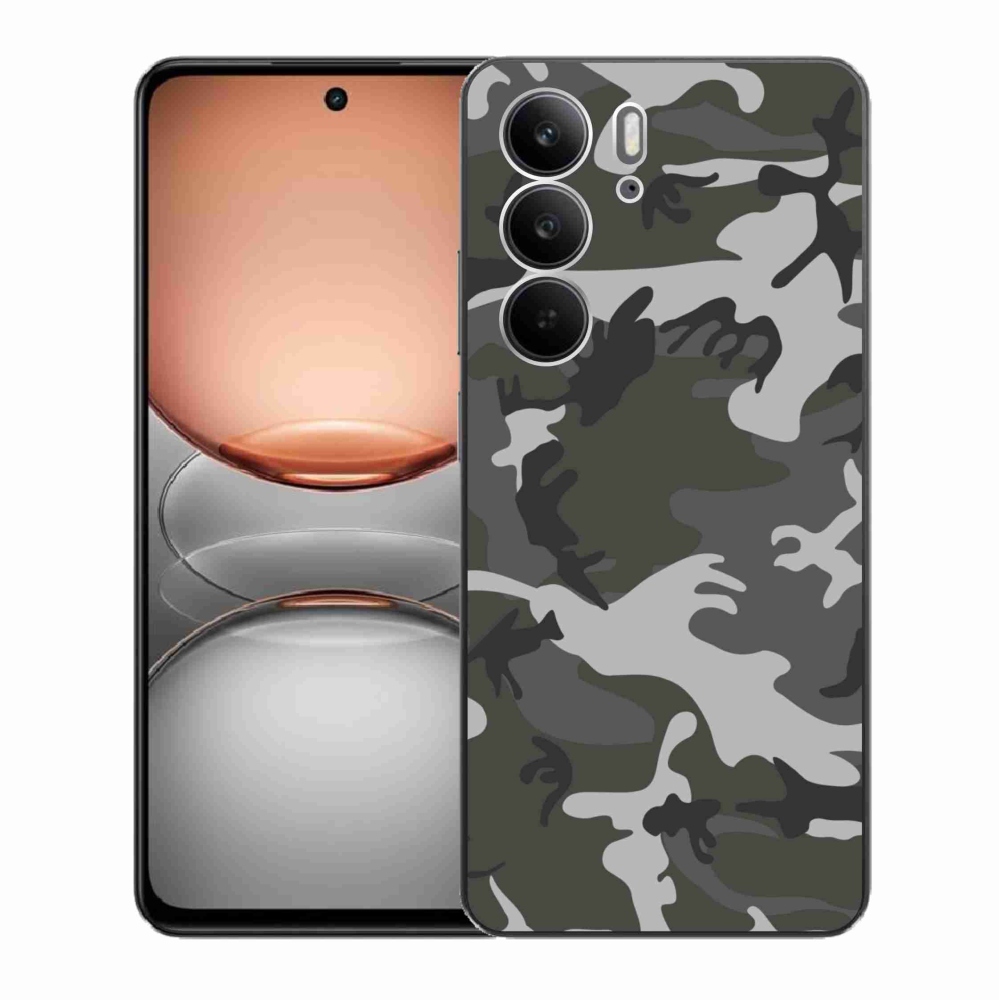 Gelový kryt mmCase na Realme C75 - maskáčový vzor