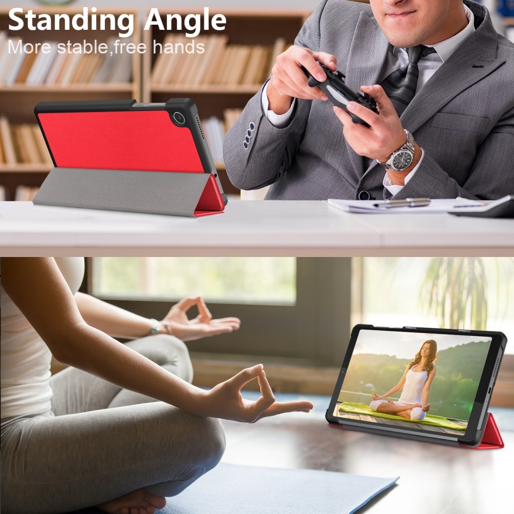 Stand zavírací pouzdro na Lenovo Tab M8 4. Gen (2024) - červené