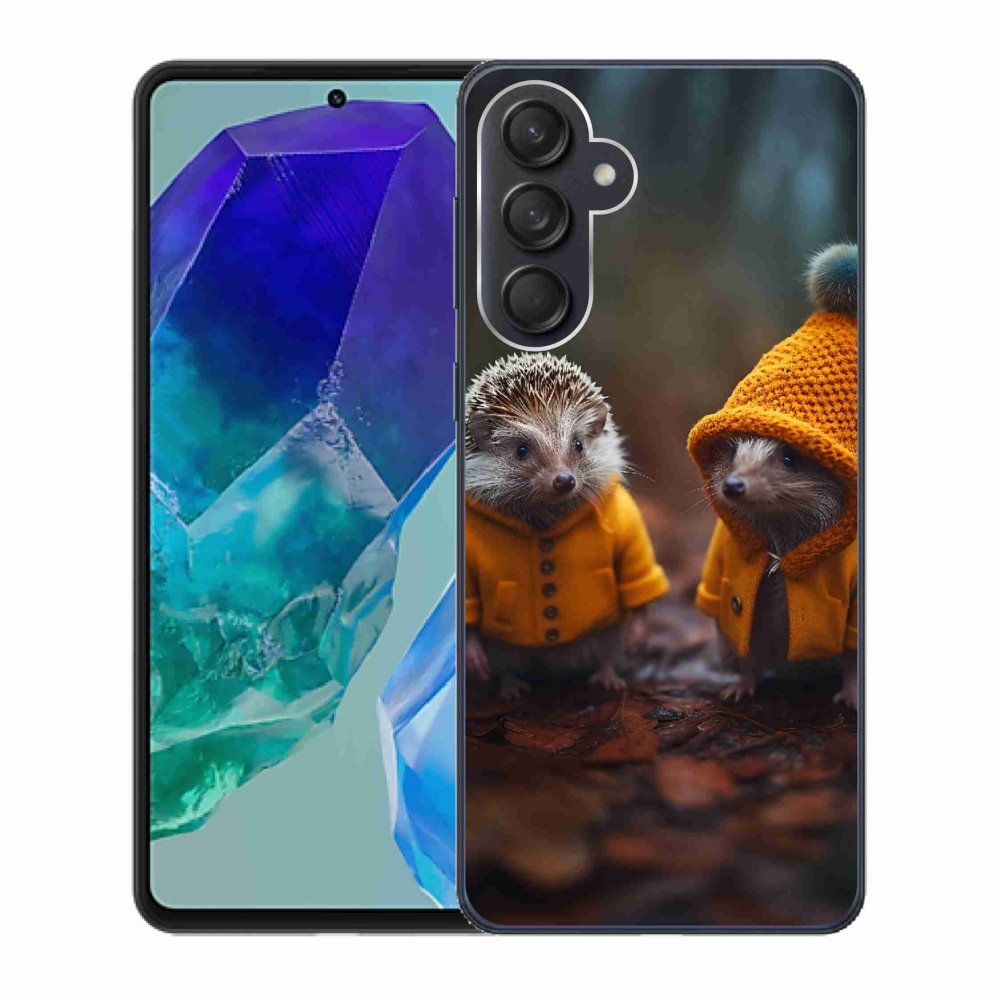 Gelový kryt mmCase na Samsung Galaxy M55 5G - ježci