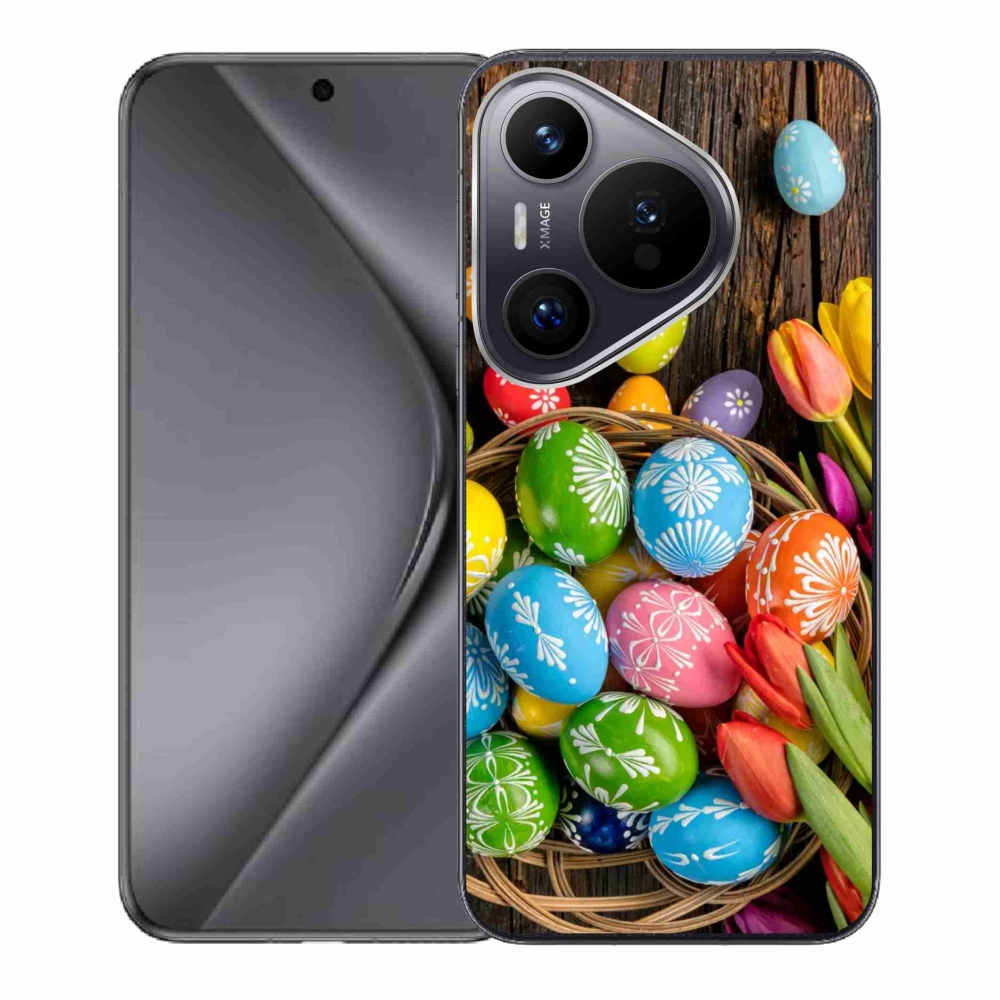 Gelový kryt mmCase na Huawei Pura 70 - velikonoční vajíčka