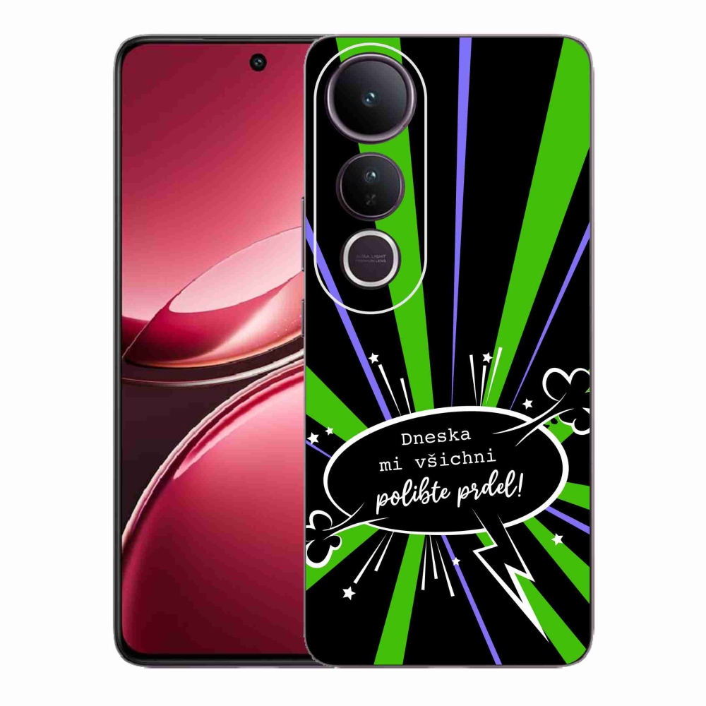 Gelový kryt mmCase na Vivo V50 Lite 4G/5G - vtipný text 15 černé pozadí
