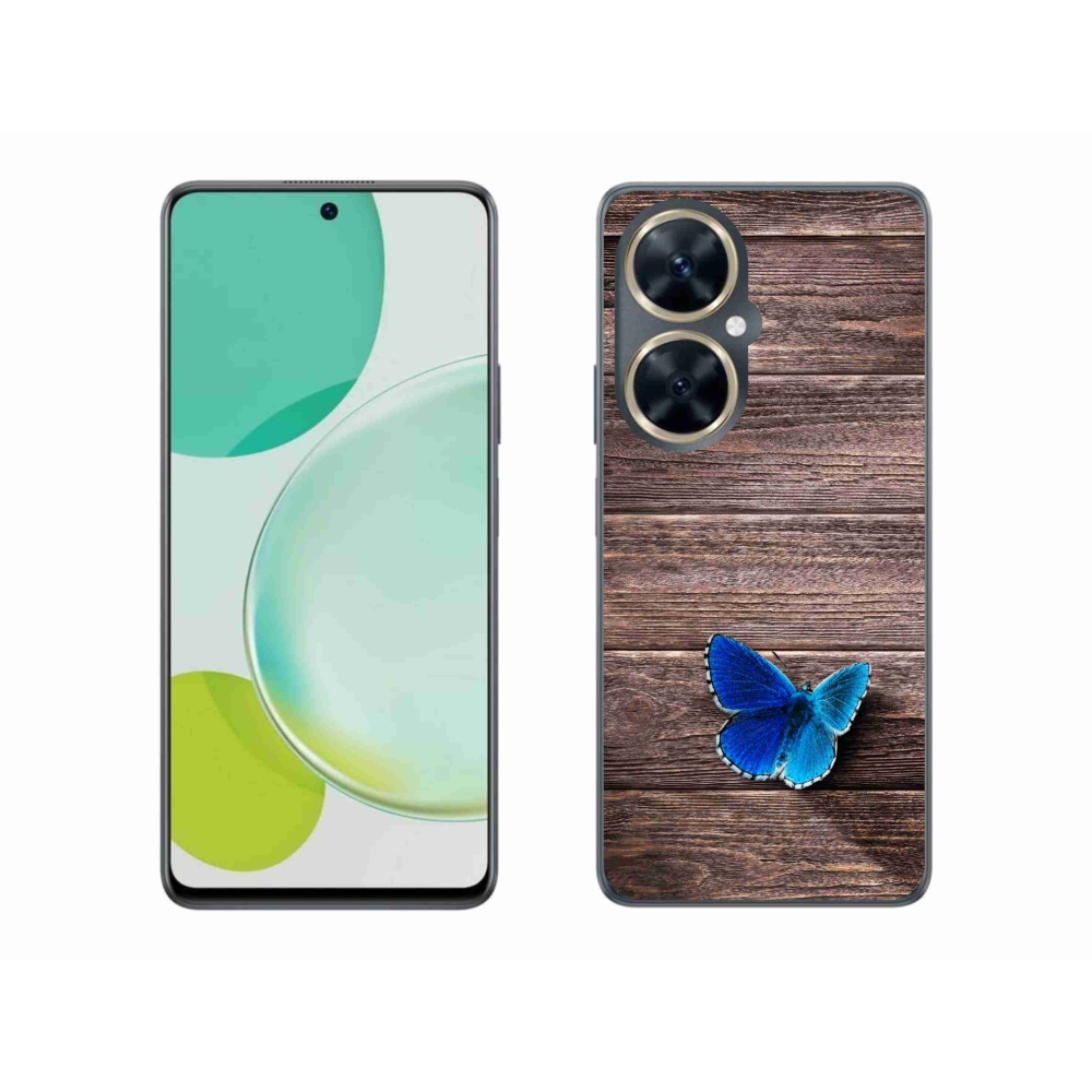 Gelový kryt mmCase na Huawei Nova 11i - modrý motýl 1