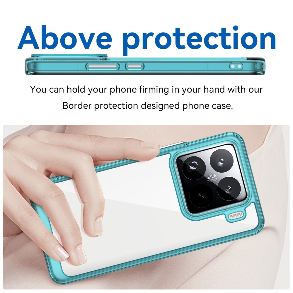 Gelový obal s pevnými zády na Xiaomi 15 Pro - světlemodrý