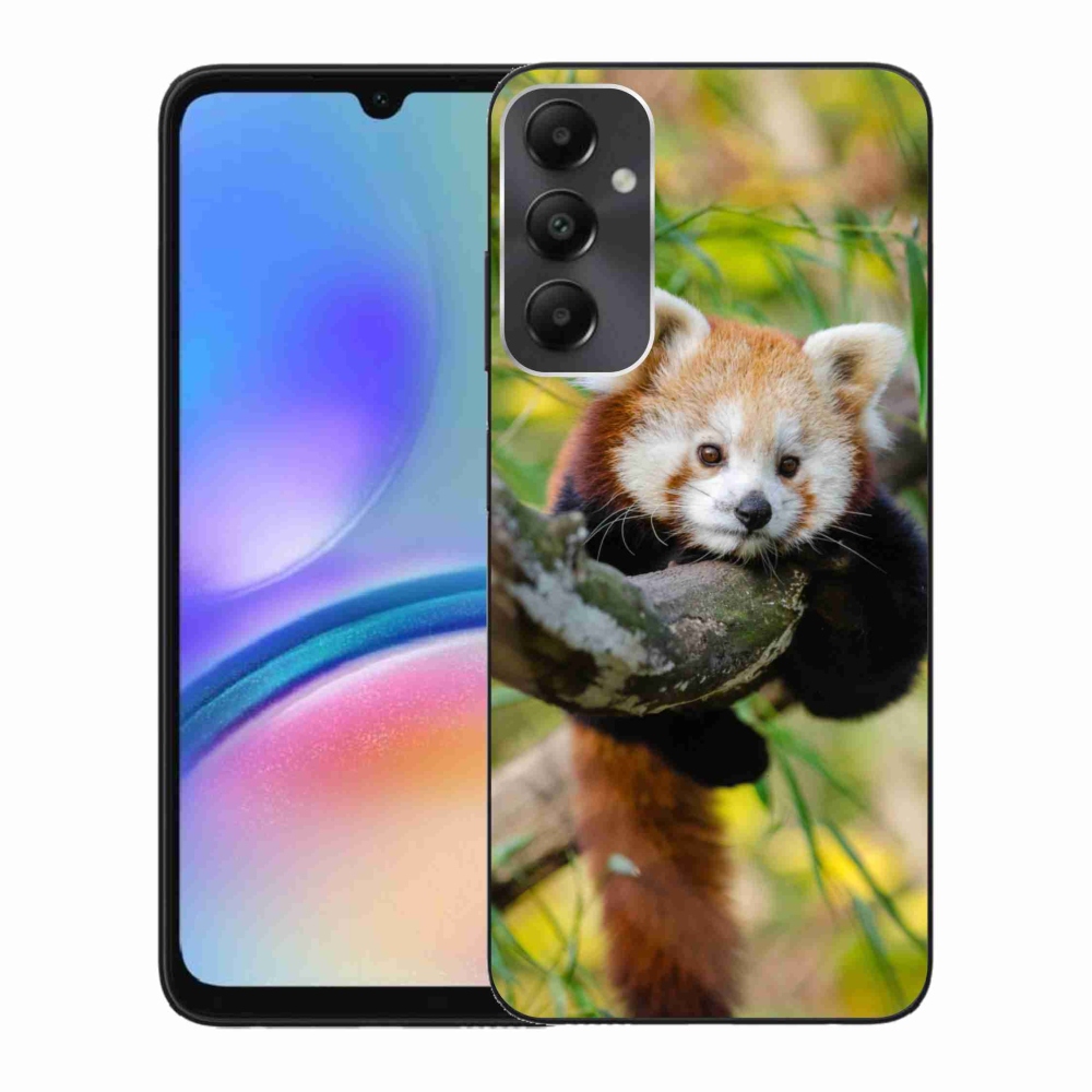 Gelový kryt mmCase na Samsung Galaxy A05s - panda červená