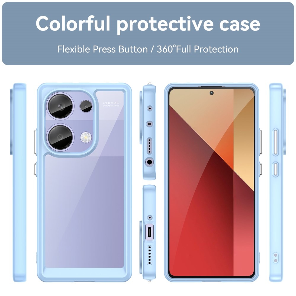 Gelový obal s pevnými zády pro Xiaomi Redmi Note 13 Pro 4G/Poco M6 Pro - modrý