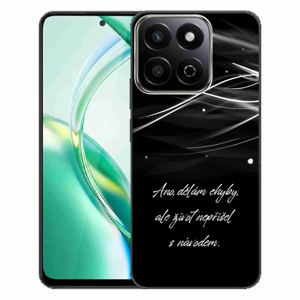Gelový kryt mmCase na Honor 200 Smart 5G - citát černé pozadí