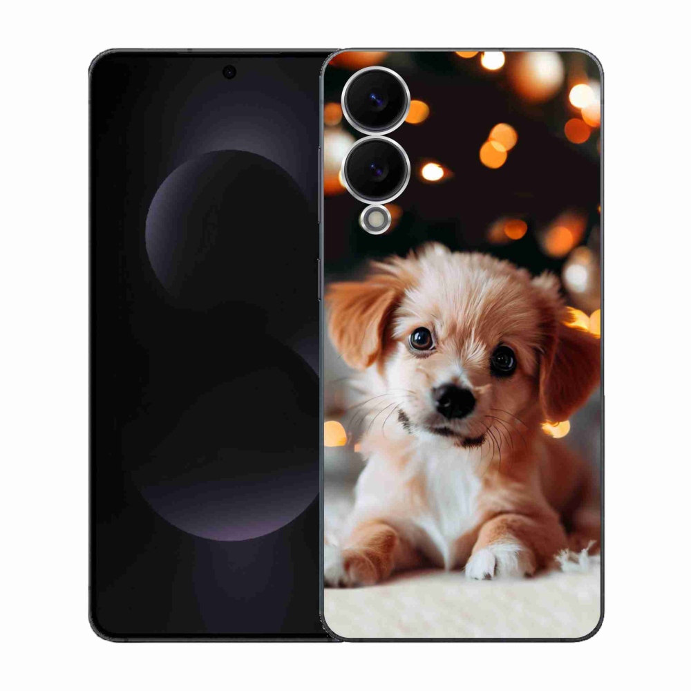 Gelový kryt mmCase na Samsung Galaxy S25 Edge - štěňátko