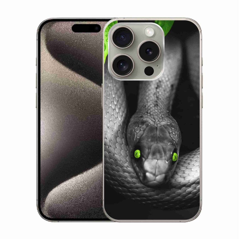 Gelový kryt mmCase na iPhone 15 Pro - had