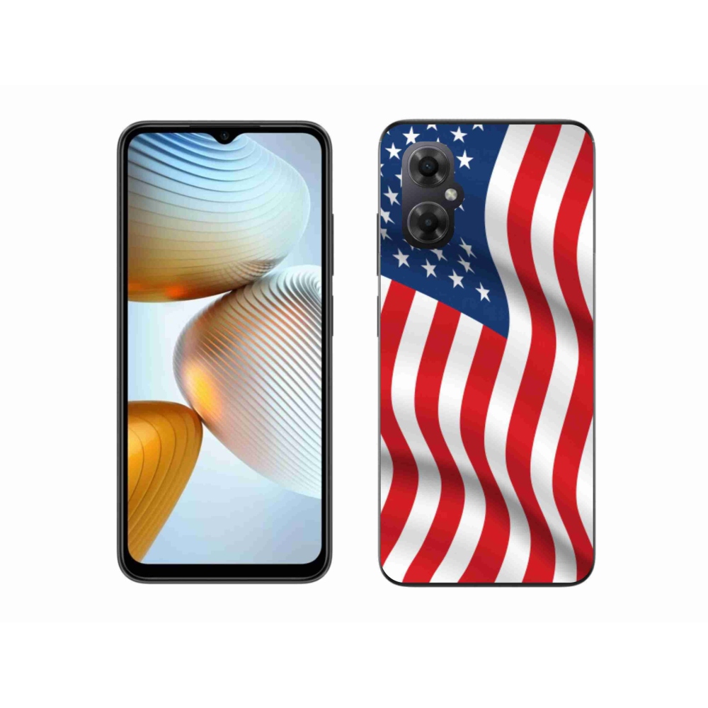 Gelový kryt mmCase na mobil Xiaomi Poco M4 5G - USA vlajka