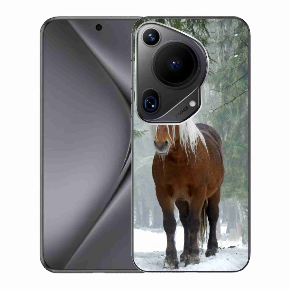 Gelový obal mmCase na Huawei Pura 70 Ultra - kůň v lese
