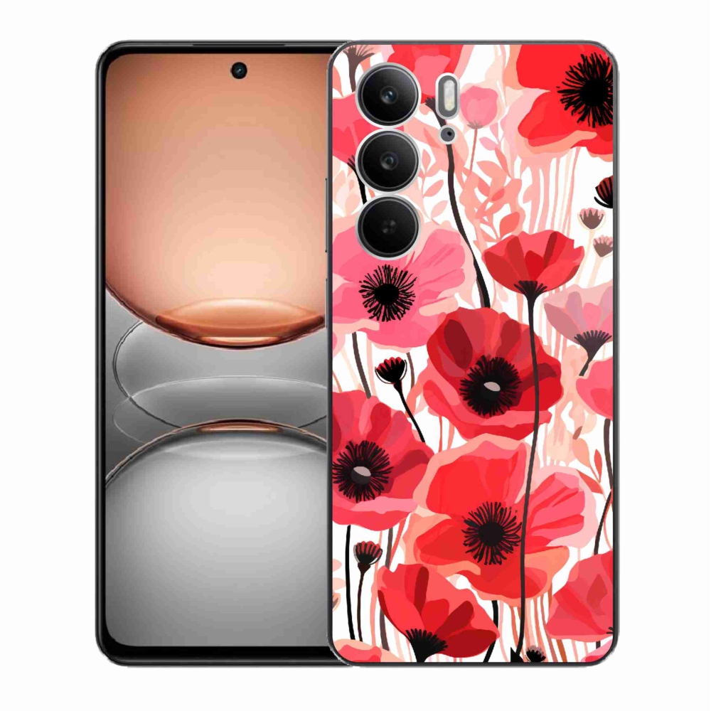Gelový kryt mmCase na Realme C75 - vlčí mák 1