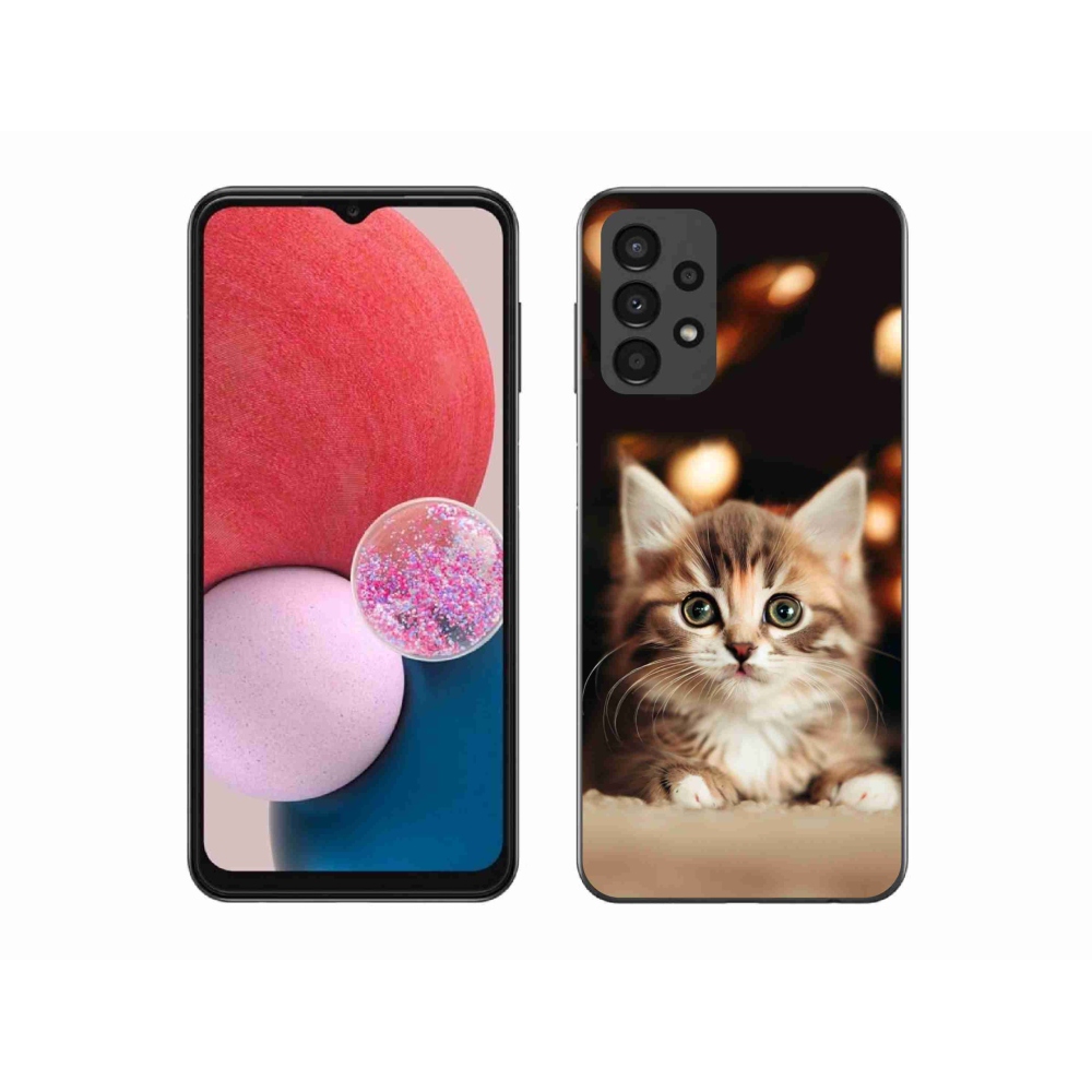Gelový kryt mmCase na Samsung Galaxy A13 4G - roztomilé kotě 2