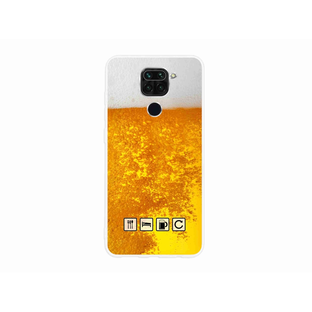 Gelový kryt mmCase na Xiaomi Redmi Note 9 - pivní motiv 3