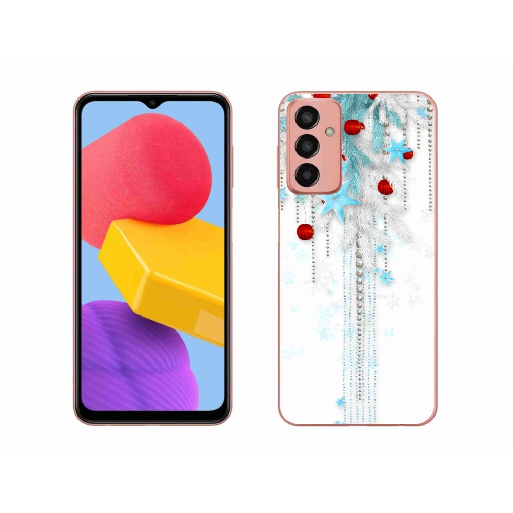 Gelový kryt mmCase na Samsung Galaxy M13 - vánoční ozdoby