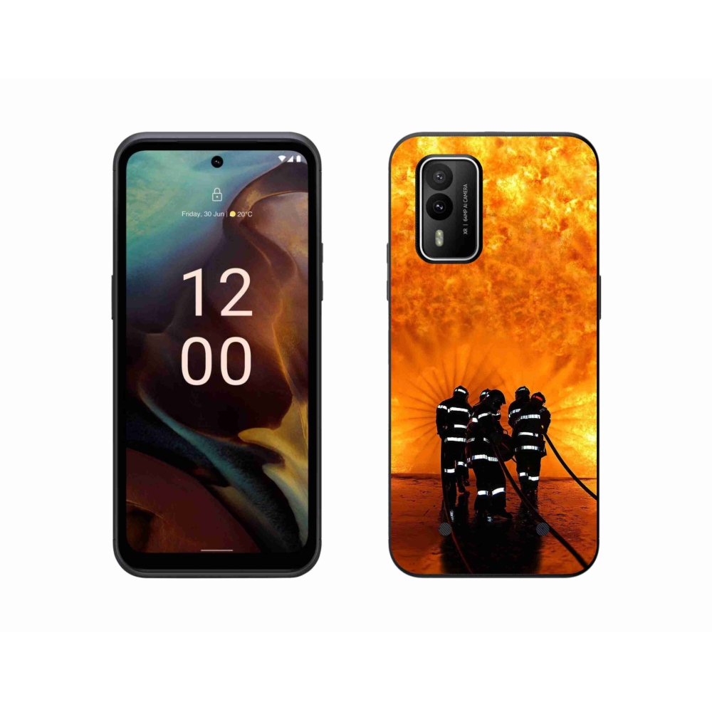 Gelový kryt mmCase na Nokia XR21 - požár