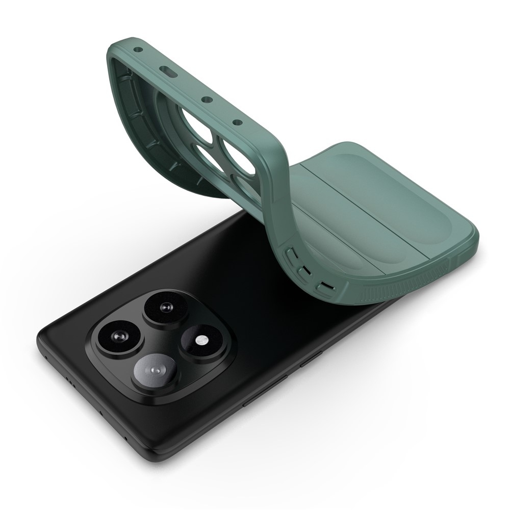 Rugg odolný gelový obal na Xiaomi Redmi Note 14 Pro 5G/Poco X7 5G - zelený