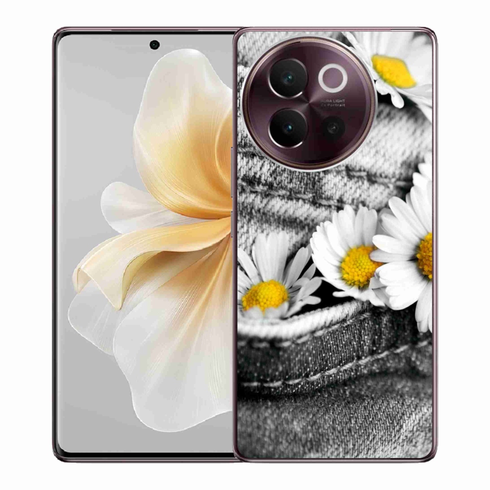 Gelový obal mmCase na Vivo V40 Lite 5G - kopretiny