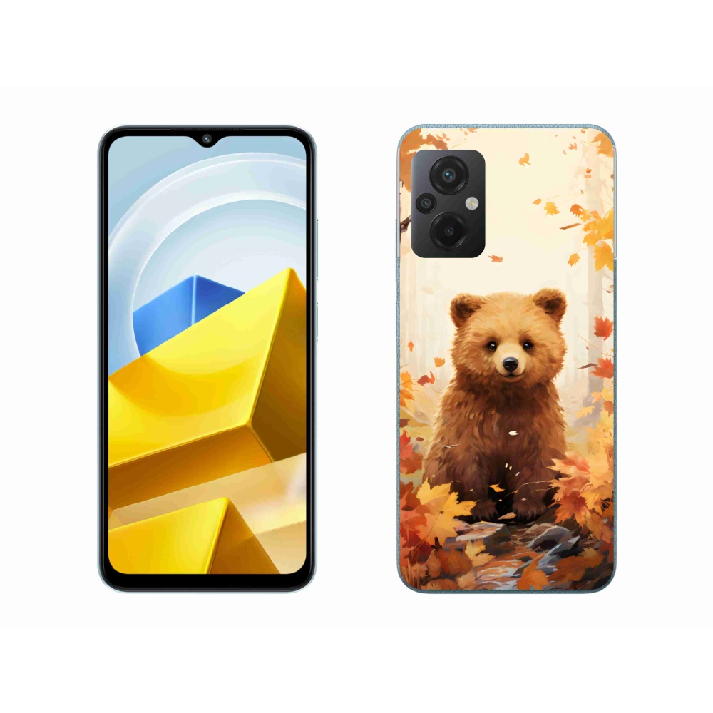 Gelový kryt mmCase na Xiaomi Poco M5 4G - medvěd v lese