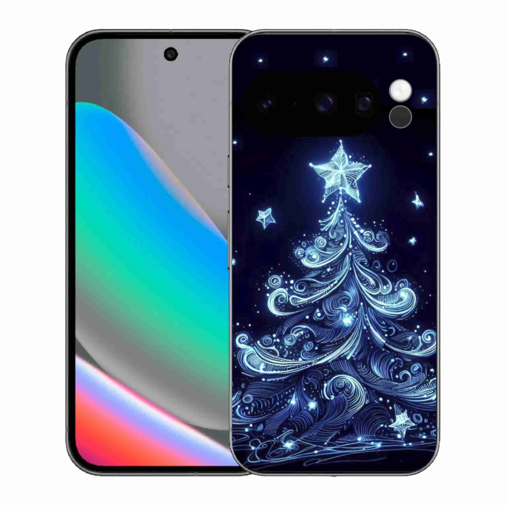 Gelový kryt mmCase na Google Pixel 10 Pro - neonový vánoční stromek 4