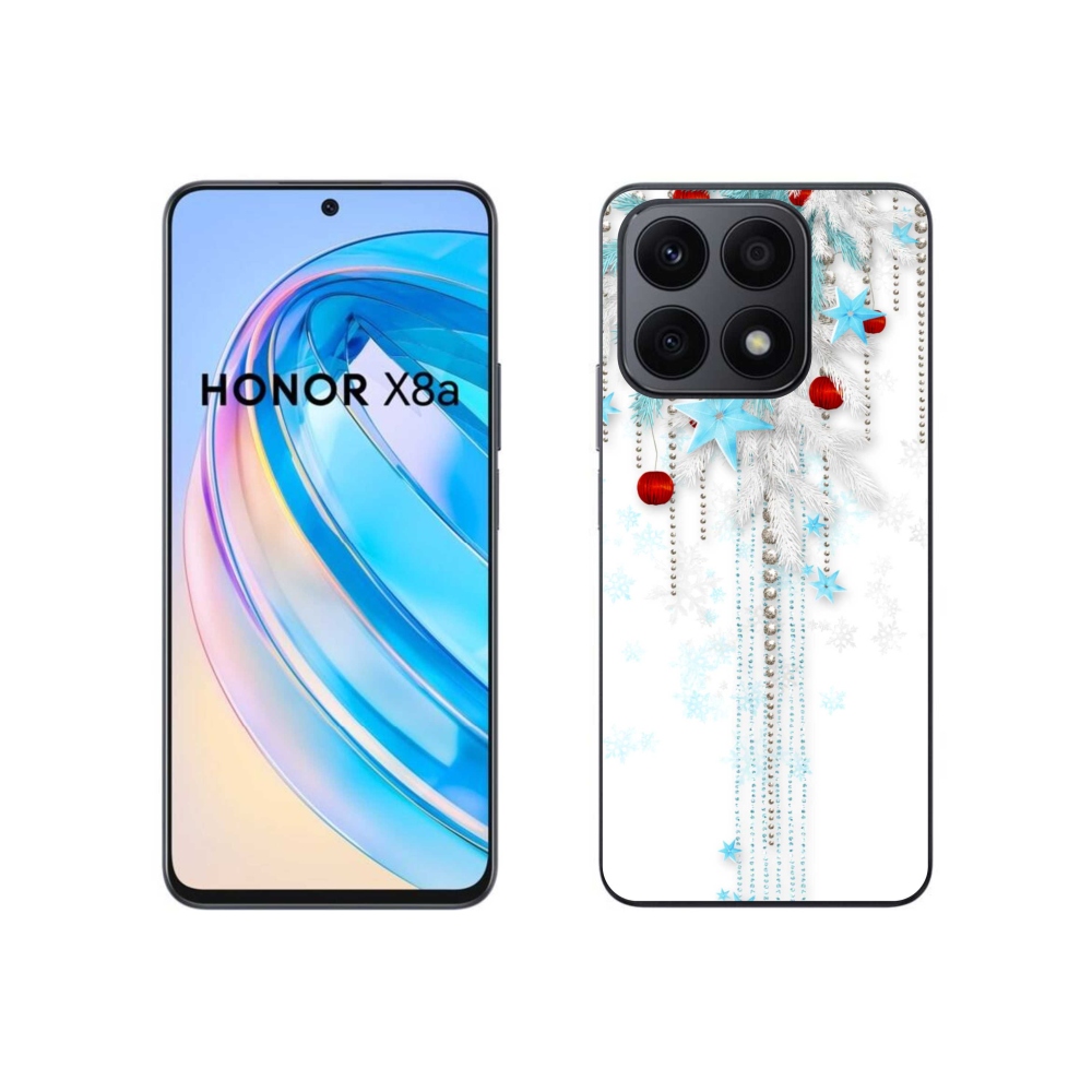 Gelový kryt mmCase na Honor X8a - vánoční ozdoby