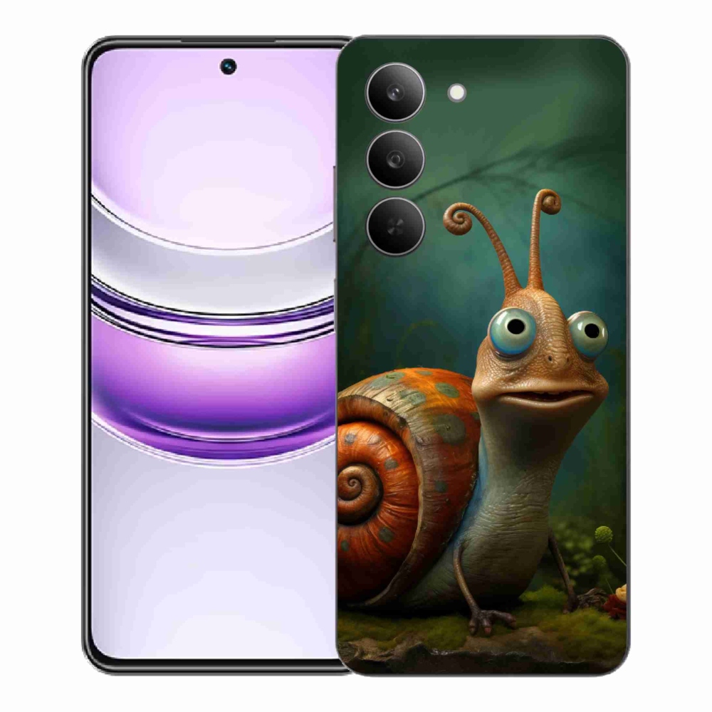 Gelový kryt mmCase na Realme 14x 5G - šnek