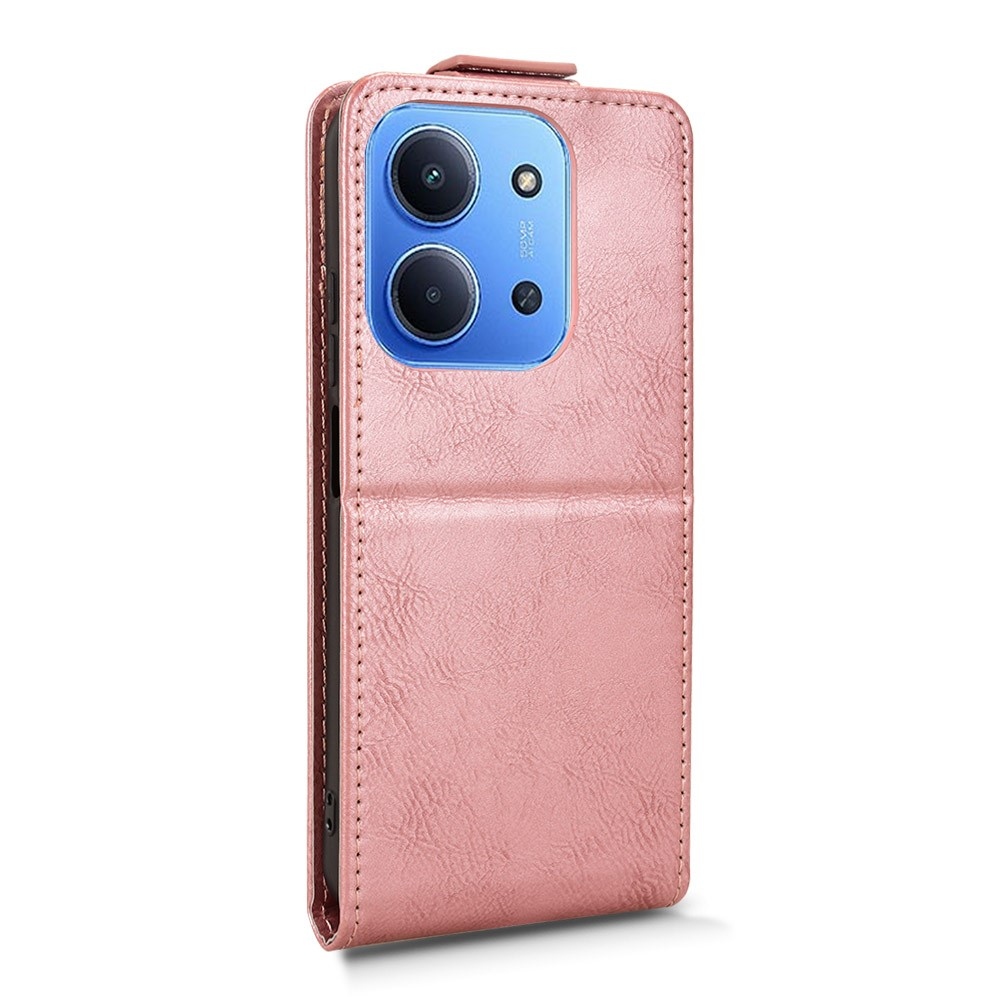 Vert flipové pouzdro na Xiaomi Redmi 15C 4G (171mm)/Poco C85 4G (171mm) - růžovozlaté
