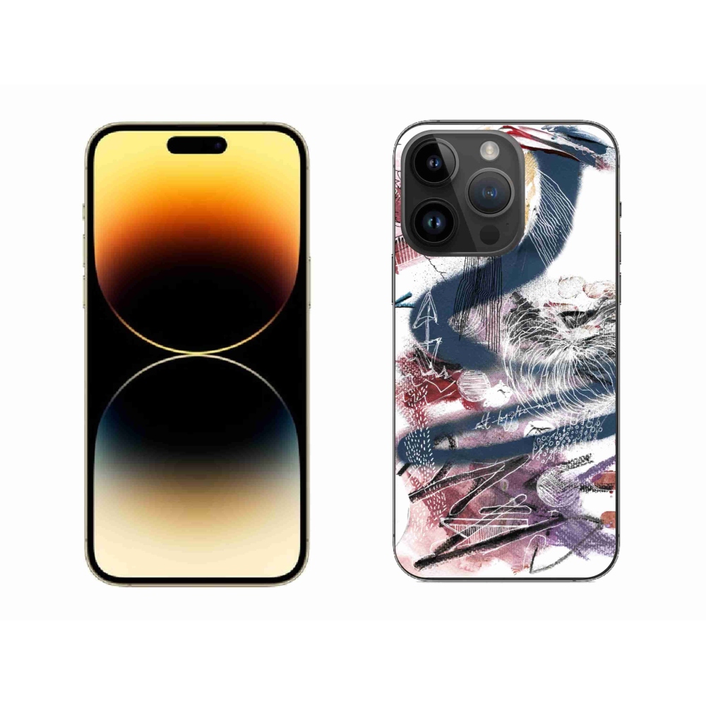 Gelový kryt mmCase na iPhone 14 Pro Max - abstraktní motiv 28