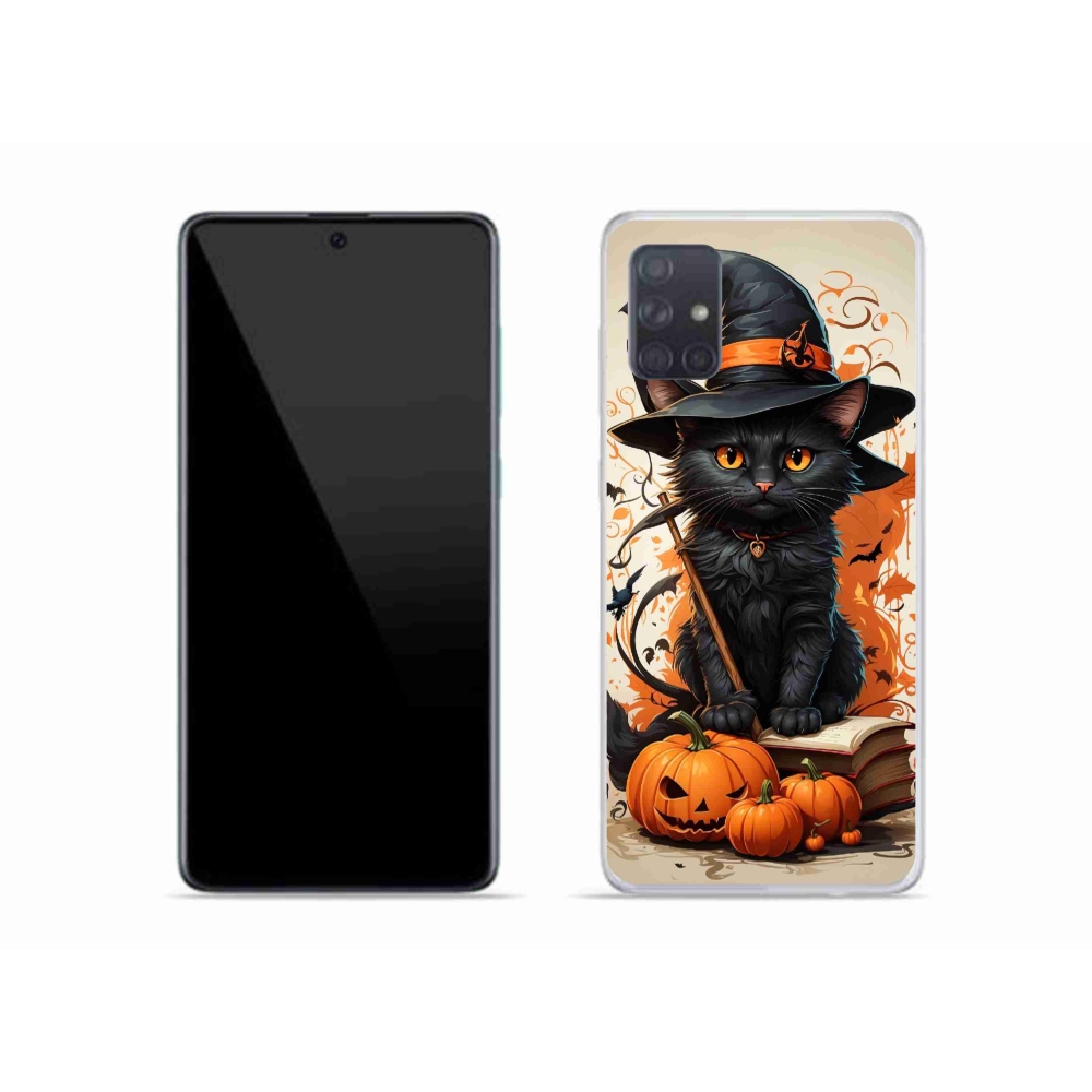 Gelový kryt mmCase na Samsung Galaxy A51 - kocour čaroděj
