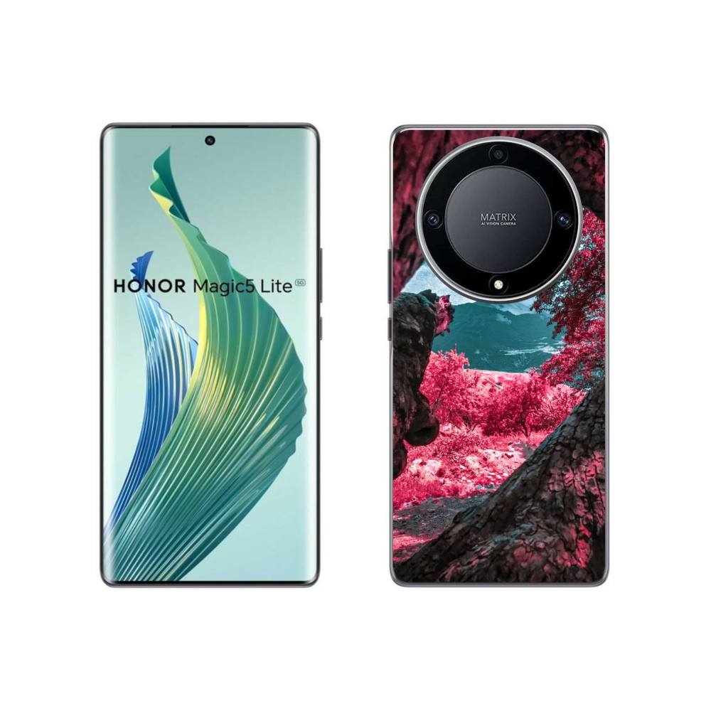 Gelový kryt mmCase na Honor Magic 5 Lite 5G - výhled na hory