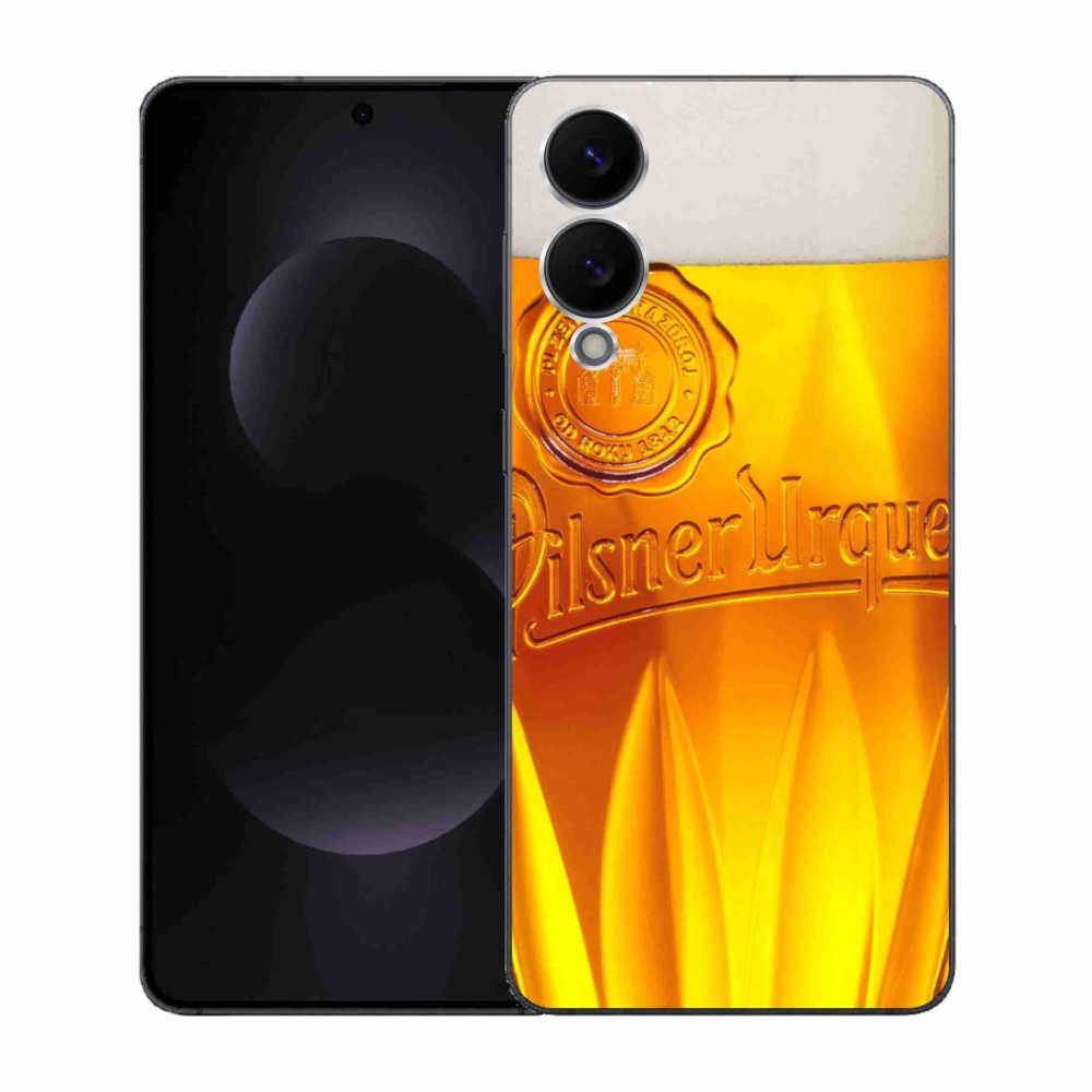 Gelový kryt mmCase na Samsung Galaxy S25 Edge - pivo