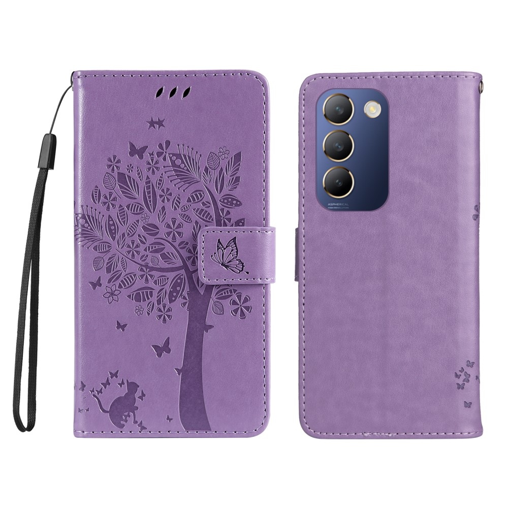 Tree knížkové pouzdro na Vivo V40 SE 4G/5G - světlefialové